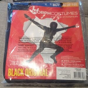 MorphCostumes Boy Black Original Morphsuit - Size 8-10 NWT